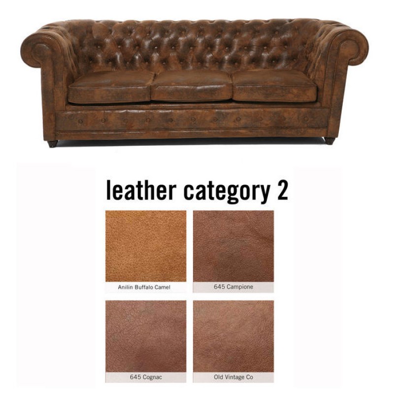 Sofa Oxford 3-Seater Individual Leather 2